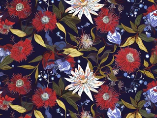 Foto op Plexiglas australia flowers pattern background © Rosyad