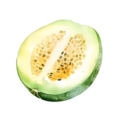 Melon isolated on white background