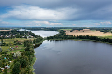 Sasmaka lake in western Latvia.