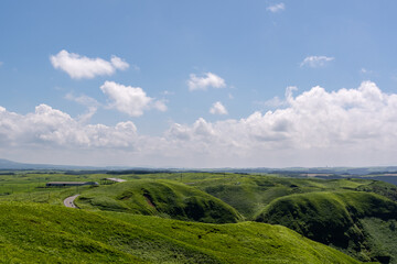 Fototapeta premium 熊本 阿蘇 大観峰からの景色
