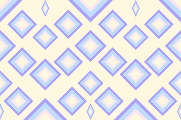 Geometric ethnic pastel color oriental pattern traditional Design for background,carpet,wallpaper,clothing,wrapping,fabric,Vector illustration.embroidery style.