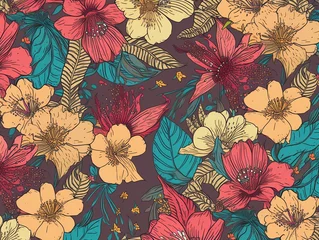Poster Im Rahmen australia flowers pattern background © Rosyad