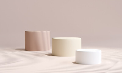 Mock up stand for product presentation, Display product, 3d illustration.