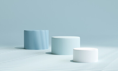 Mock up stand for product presentation, Display product, 3d illustration.