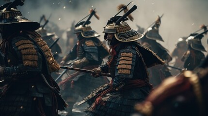 Epic samurai battle 