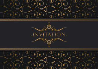 luxury invitation background style ornamental pattern
