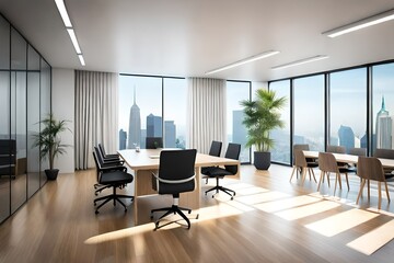 modern office interior generated ai