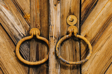 old wooden door