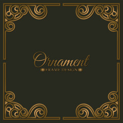 Elegant decorative frame design background