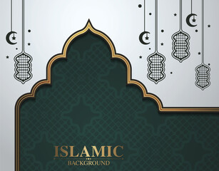 Elegant decoration islamic background