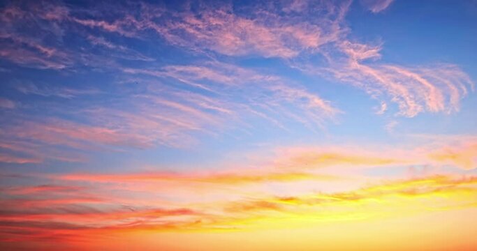 Colorful sky sunset cloud natural landscape