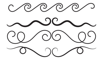 doodle hand drawing border text divider