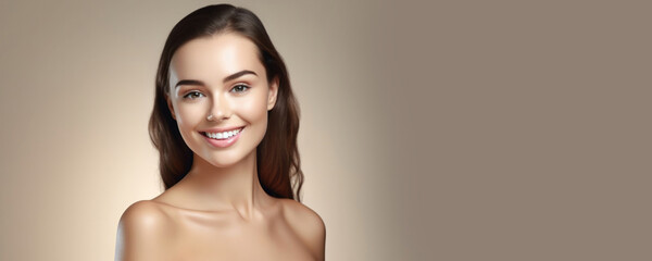 Beauty Industry Ambassador: Youthful and Enchanting Smile of a Gorgeous Girl - Generative AI