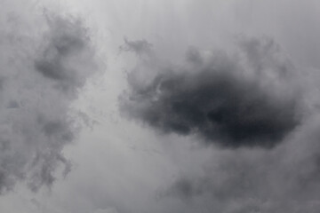 Dramatic sky with clouds before thunderstorm
