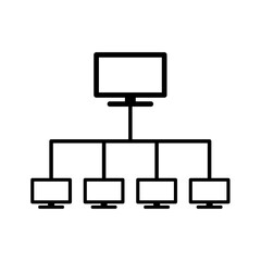 computer networking vector icon