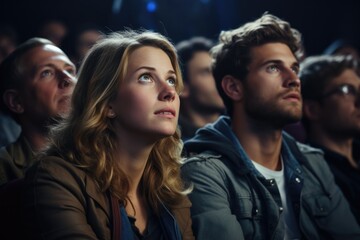 Fototapeta premium Captivated Gaze - stock photo of people and emotions
