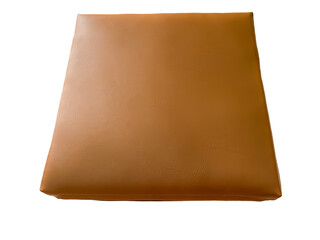 Brown synthetic leather cushion for chair, easy to clean. To make merit for monk