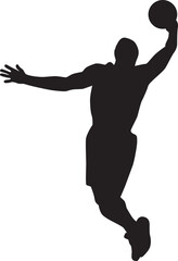 Fototapeta na wymiar basketball silhouette