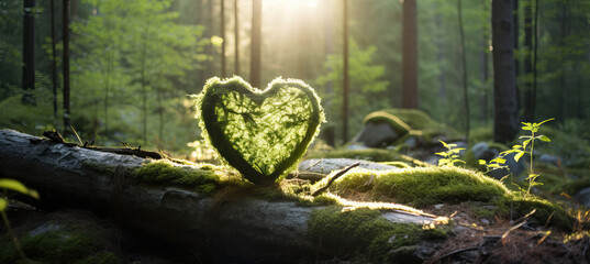 nature forest heart