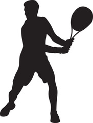 tennis silhouette