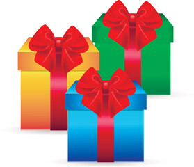 gift box with red bow