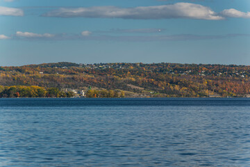 Cayuga lake Ithaca New York Autumn