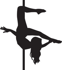 pole dancing silhouette