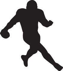 American football silhouette