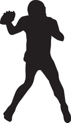 American football silhouette