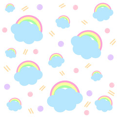 Obraz premium Rainbow seamless pattern