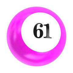 Obraz premium pink sphere 3D glossy and shiny 3d ball icon.