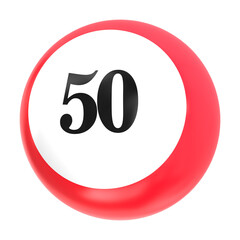 red sphere 3D  glossy and shiny 3d ball icon.