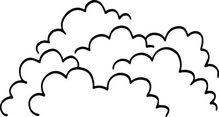 hand drawn bush illustration.