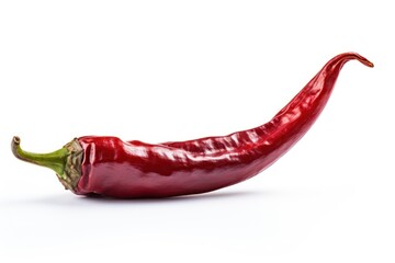 Extra big Mexican dried chili pepper isolated on white background generative ai - 635897170