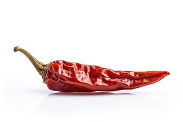 Extra big Mexican dried chili pepper isolated on white background generative ai - 635897186