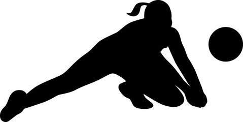 volleyball player silhouette
