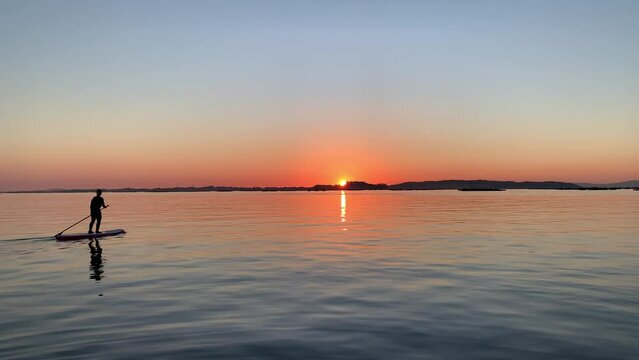Atardecer en el mar