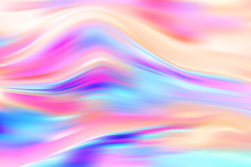 Delicate colorful abstract background in pastel colors. Waves on an opalescent liquid. Vector illustration with gradient mesh