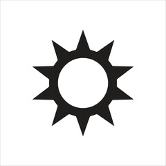 sunny vector icon line template