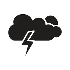 storm vector icon template line