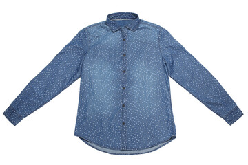 Blue male jeans shirt