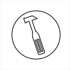 tool vector icon line template