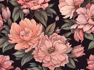 pink flowers pattern seamles background
