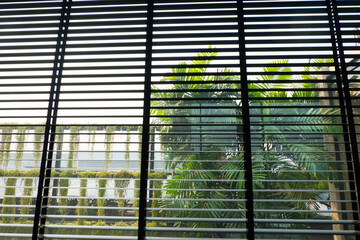 Blinds window decoration interior of room,Venetian blind or sun blind.