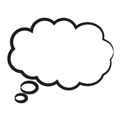 Speech  bubble  icon. Flat  design. Isolated white background