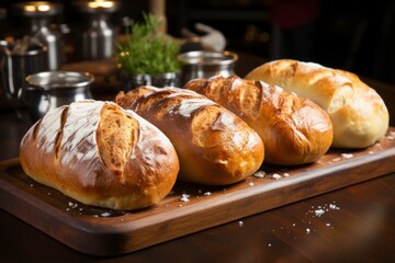 The process of making natural homemade bread with your own hands. Homemade bread at home