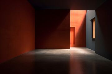 Empty room with natural light