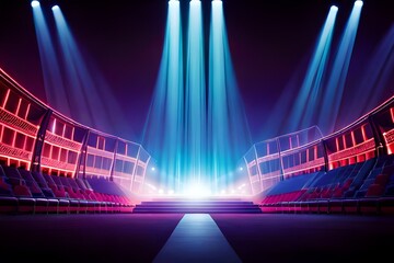 back ground light generative by AI technology