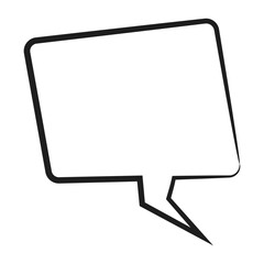 Fototapeta premium Speech bubble icon. Flat design. Isolated white background