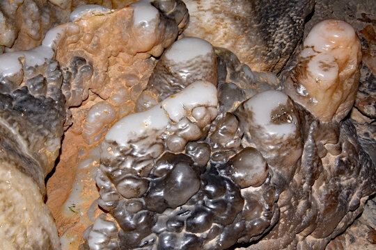 Stalactite and Stalagmite at Ruby Falls, Tennessee